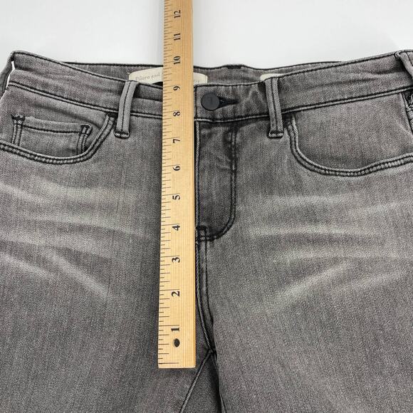 PILCRO by Anthro Jeans Serif Mid-Rise Skinny Grey Pants Womens Size 29P Stretch - Picture 8 of 10